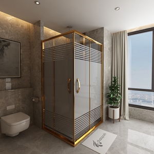 Plato de Ducha Cuadrado de Material ABS, Deslizante, con Bisagras Pulidas, Marco de Aleación de Aluminio, Diseño Moderno, Cabina de Ducha para Uso en Hoteles - Product Image 4