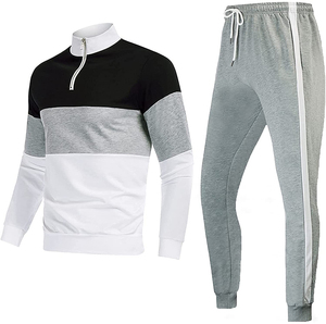 Survêtement de sport rayé pour hommes coupe ajustée personnalisé été confortable élégant haut tendance survêtement grande taille Option - Product Image 6