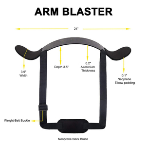 GAF Arm Blaster para rizos de bíceps Fitness Arm Curl Blaster Premium Grade Bicep Bomber para culturismo - Product Image 2