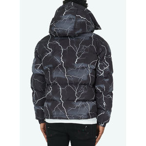 Veste bouffante en coton pour hommes, unie, plusieurs coloris, noir, avec votre Logo privé, Design personnalisé, vente en gros - Product Image 3