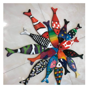 Améliorez la Pensée des Enfants avec un Design Coloré comme Création dans un Poisson en Bois - Artisanat Vietnamien Sûr - Product Image 5