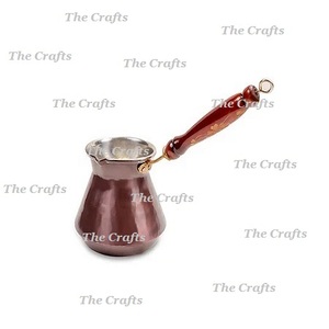 Latest Design Eco-Friendly Superior Quality Copper <b>Tea</b> Coffee Maker Pot with <b>Wooden</b> Handle Kitchenware From Crafts Cheap Prices - Product Image 1