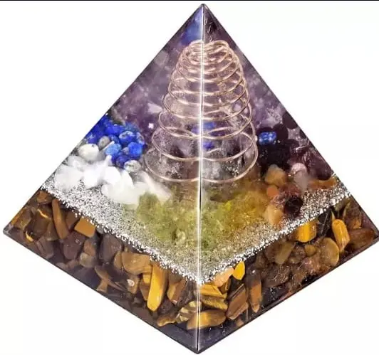 Premium Kwaliteit Tijgeroog Orgonite Crystal Piramide Voor Reiki Meditatie/Vertrouwde Groothandel Dealers Voor Amethyst Producten