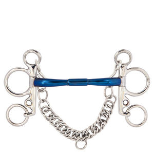 อุปกรณ์ขี่ม้า QHP บังเหียนเหล็กกล้าอ่อน - Product Image 4