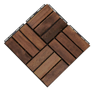 Azulejos de cubierta de madera de Acacia entrelazados de alta calidad, estilo rústico clásico antideslizante para Patio, para Villas, función antibacteriana - Product Image 2