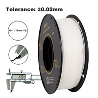 Filament R3D Nylon PA6 1,75 mm 1 kg Blanc/Noir 330 m Tolérance 0,02 mm Enroulement soigné pour imprimante 3D