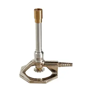 Chất lượng cao hóa học phòng thí nghiệm cụ bunsen Burner cơ sở kim loại và Chrome mạ ống đồng Burner cho tốc độ sử dụng lửa