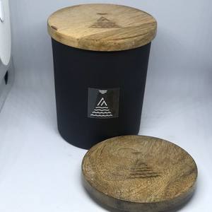 Verre de haute qualité, logo personnalisé, récipient en verre avec couvercle en métal, différentes couleurs de bocal à bougie avec couvercle - Product Image 6