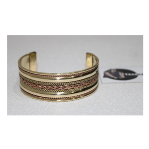 Latest Design Brass <b>Cuff</b> Bangle <b>Bracelet</b> for Women <b>Fashion</b> in Pure Brass & Lowest Price for Parties & Gifting <b>Cuff</b> Tradnary - Product Image 1
