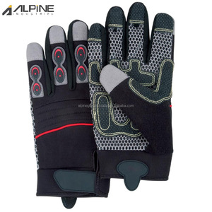 Gants de travail en cuir robustes Alpine Industries, résistants aux coupures et aux chocs/antistatiques, pour la construction et la conduite - Product Image 5