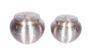 AB COLLECTIONS ODC โกศสัตว์เลี้ยงสำหรับสุนัข ลายรอยเท้า สลักชื่อ  ทำจากทองเหลืองและสแตนเลส  เป็นมิตรกับสิ่งแวดล้อม ราคาดีที่สุด - Product Image 5