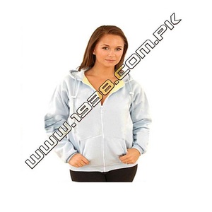 Keevlaar Arrr-Meed Ladies Hoodie <b>Crop</b> <b>Top</b> Cut Resistant Blue Twaron Double-Layer Collar <b>for</b> Winter - Product Image 2