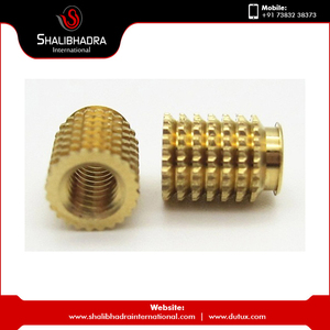 น็อตต่อขยายมีหนามทองเหลืองเคลือบเงาสำหรับขั้วต่อพลาสติก - Product Image 3