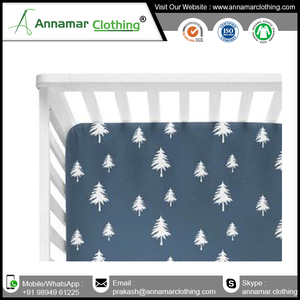 Sábana de cuna de bebé orgánico, personalizada, 100% - Product Image 3