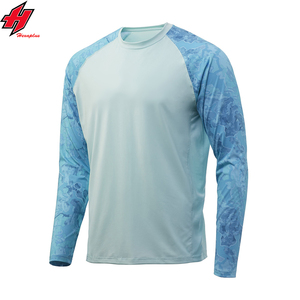 Custom Fishing Shirts <b>Sun</b> <b>Protection</b> Quick Dry Men's Fishing Hoodie Shirt Wholesale Sailing <b>Clothing</b> UV Performance Fishing Wear - Product Image 3