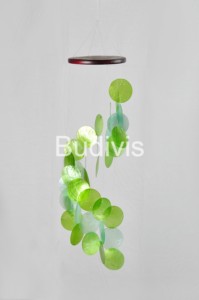 กระดิ่งลมเกลียวสำหรับตกแต่งบ้านทำจากไม้ที่บรรจุเป็นมิตรต่อสิ่งแวดล้อมทำด้วยมือ - Product Image 4