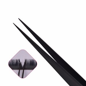 Pincettes professionnelles pour faux cils, embout Slim et droit, isolateur noires, étiquette privée, nouvelle collection - Product Image 2