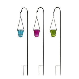 Multi Color Modern <b>Metal</b> <b>Garden</b> Stake Tea Light Candle Holders by Chaman India - Product Image 1