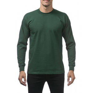 Vente en gros de t-shirts pour hommes t-shirts basiques unis et doux à manches longues de grande taille pour hommes - Product Image 4