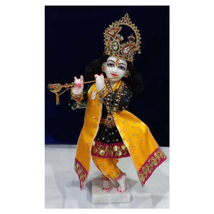 Estatua de mármol hecha a mano, Lord Krishna - Product Image 1