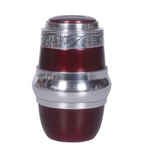 European Style Metal Satin Urn Colorful Velvet Interior Memorial <b>Keepsake</b> for Human Ashes for <b>Baby's</b> Memory - Product Image 2