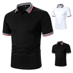 T-shirt de Golf vierge en coton pur pour hommes, décontracté, respirant, à la mode, Logo/Design personnalisés - Product Image 1