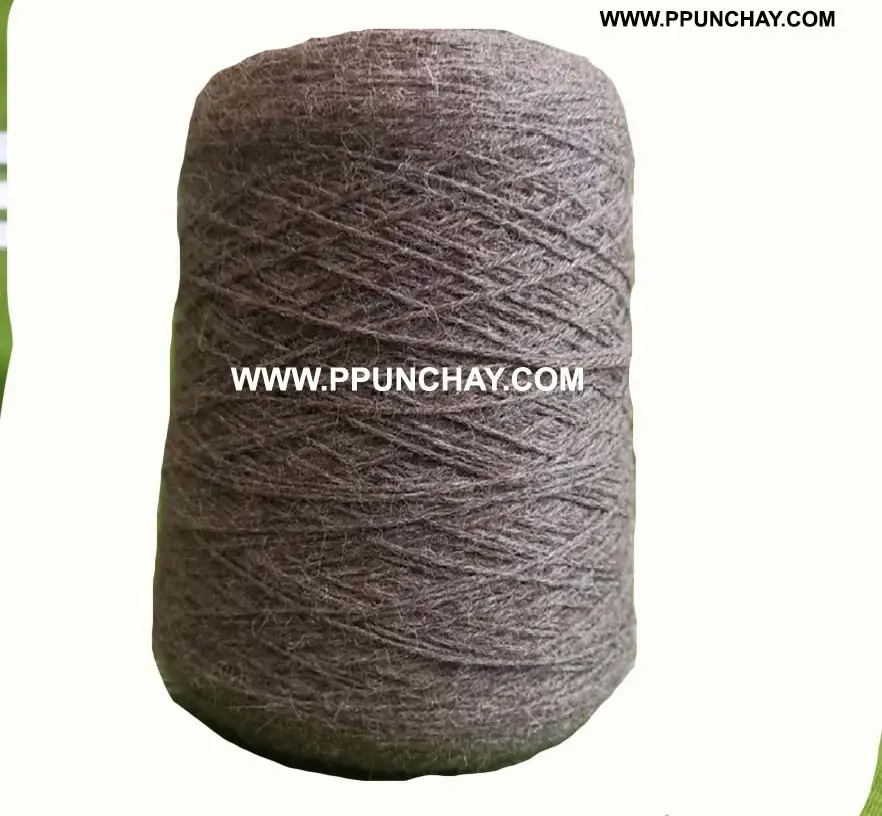Baby Alpaca yarn in Cone 4/9 High quality Ppunchay Peru Andean Ethnic Soft 211 Hand Knitting