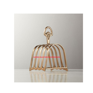 Porte-pain doré en laiton pour hôtel et restaurant de luxe pour table Made by Superb Collection Incorporation Porte-épices en verre - Product Image 1