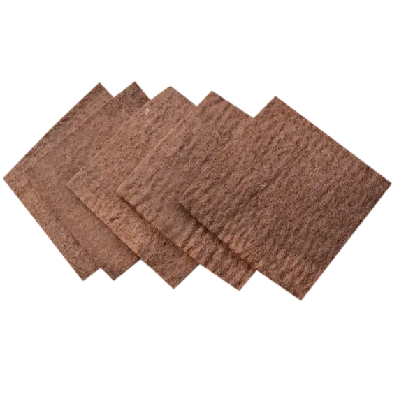 Hojas de fieltro de lana marrón-15 cm
