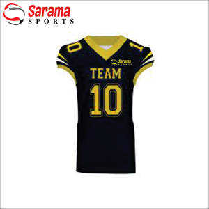 Uniforme de fútbol americano, alta calidad, precio barato, hecho de 100% poliéster, sublimación Digital - Product Image 1