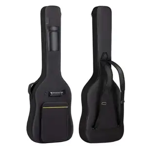 Сумка для гитары e_lectric Bass Gig Bag, черный Стеганый рюкзак с подкладкой 0,3 дюйма, мягкий чехол для бас-гитары