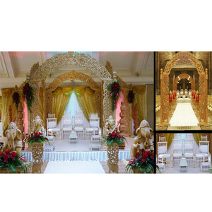 Magnifique mandap en bois sculpté pour mariage gujarati, artisanat en bois pour mariage, mandap traditionnel pour événement de mariage, mandap en bois au Canada - Product Image 1