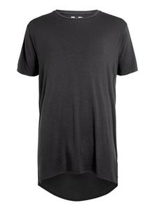 T-shirt surdimensionné 100% coton pour homme de couleur unie avec col rond Design vierge pour des créations personnalisées - Product Image 4