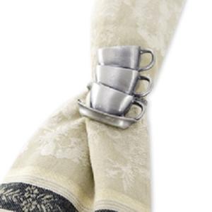 Porte-serviette en métal de haute qualité en forme de tasse à thé pour tissus Logo personnalisé pour la maison hôtel restaurant ou cuisine - Product Image 1