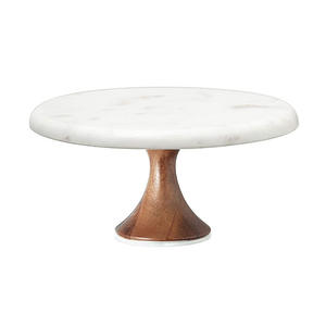 Support à gâteau doré en métal et à un seul niveau, Stand de service à gâteaux doré pour décoration de mariage et de fête, vente en gros - Product Image 6