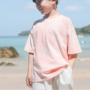 <span class=keywords><strong>T</strong></span>-<span class=keywords><strong>shirt</strong></span> a mezza manica per bambini 100% a girocollo di cotone <span class=keywords><strong>t</strong></span>-<span class=keywords><strong>shirt</strong></span> sublimata alta con Logo personalizzato Tie Dye Pattern - Product Image 4