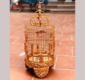 Cage à oiseaux décorative, suspendue, usine pour le jardin - Product Image 2