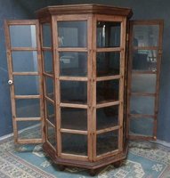 Meuble moderne en bois massif et en verre, vitrine de salon antique, vitrine en verre