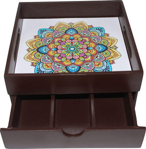 Bandeja de servicio decorativa de madera de ACACIA respetuosa con el medio ambiente al por mayor forma rectangular con cajón tamaño personalizado para restaurante de hotel en casa - Product Image 2