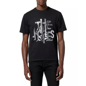 T-shirt noir décontracté et confortable à col rond, style libre, sur mesure OEM, pour garçons/hommes, selon les exigences du client - Product Image 4