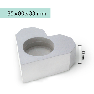 Heart Shape Candle Holder Adult Craft <b>Kit</b> Unique Concrete Candle Stand For Home Decoration - Product Image 1