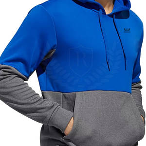Sweats à capuche en polaire pour hommes en gros, personnalisés, hiver, polyester/coton écologique, motif à carreaux, couleurs et logos personnalisés - Product Image 3
