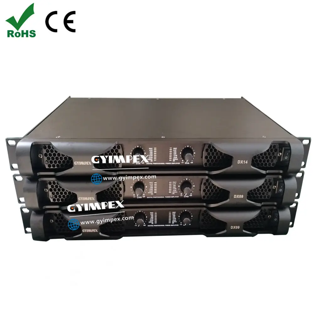 GYIMPEXจีนสูงใช้ดีราคาเครื่องขยายเสียงDX09 1500วัตต์2ช่องClass D