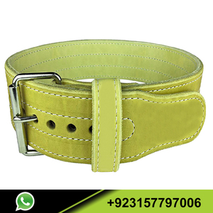 Meilleures ventes Ceinture d'haltérophilie Pro en cuir véritable sur mesure pour hommes et femmes Ceinture d'entraînement à broches avec logo personnalisé - Product Image 2