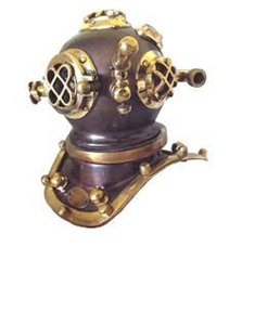 Casco de buzo de cobre, latón antiguo, pieza de exposición, fabricante indio, superventas - Product Image 3