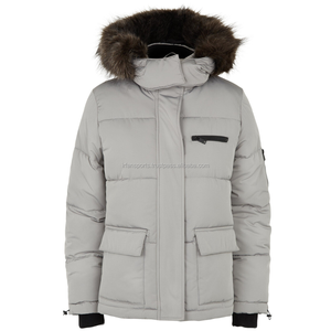Men's Plus Size <b>Waterproof</b> Breathable Eco-Friendly Down <b>Padded</b> Puffer Jacket Winter Coat with Zipper Closure Knitted - Product Image 1
