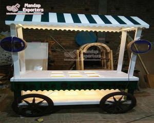 Comptoirs en bois traité pour événements de mariage en gros, taille personnalisée, design moderne léger, comptoirs de buffet pour la vente aux États-Unis - Product Image 6