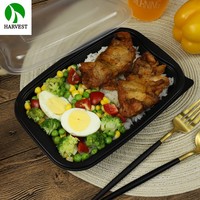 Envase desechable de plástico PP para alimentos, ecológico, para llevar alimentos