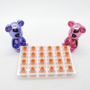 Interrupteur mécanique Tecsee Coral Switch OEM ODM, interrupteur de clavier lubrifié, tige en <span class=keywords><strong>nylon</strong></span>, boîtier en <span class=keywords><strong>nylon</strong></span> PME, interrupteurs tactiles pour clavier - Product Image 5