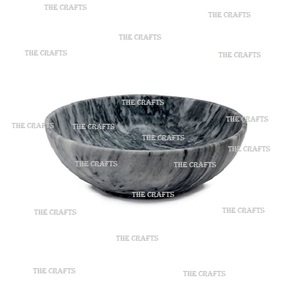 Cuenco de mármol de color gris para servir ensalada, fideos, cuenco de sopa, tamaño y formas personalizados, cuenco para servir con la mejor calidad - Product Image 4
